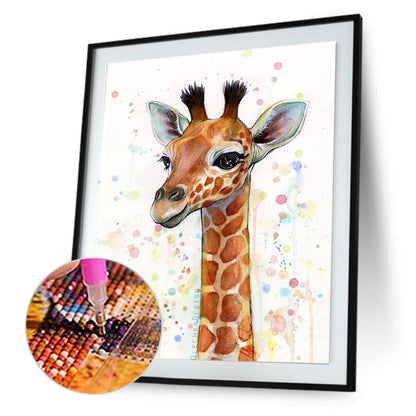 Giraffe Animal - Full Round Drill Diamond Painting 30*40CM