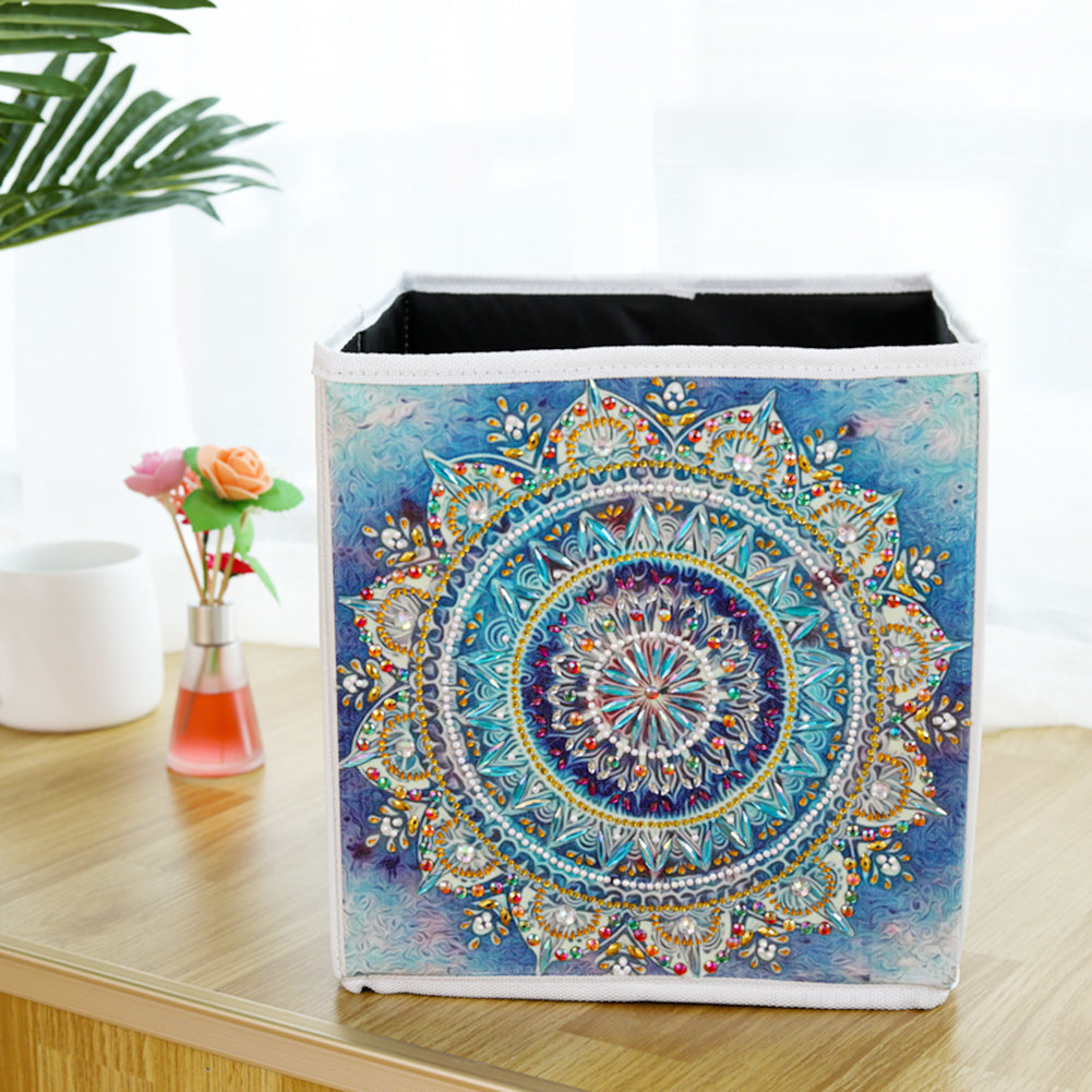 DIY Diamond Painting Folding Storage Box Square Desktop Sundries Organizer