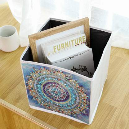 DIY Diamond Painting Folding Storage Box Square Desktop Sundries Organizer