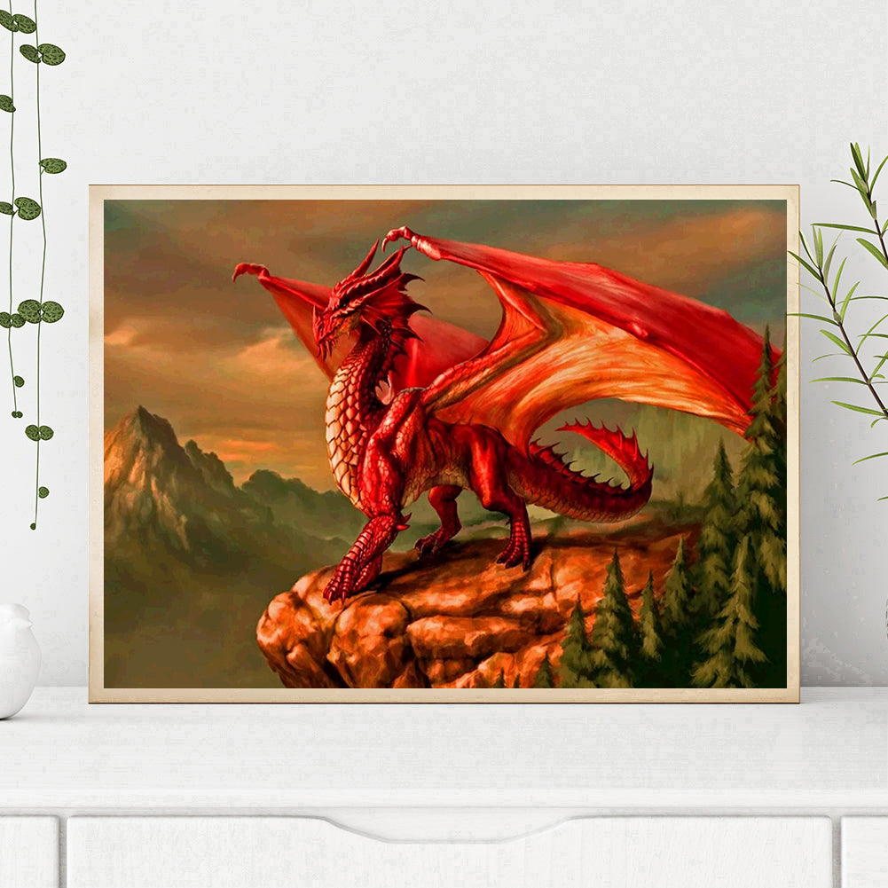 Noble Dragon - Full Round Drill Diamond Painting 40*30CM