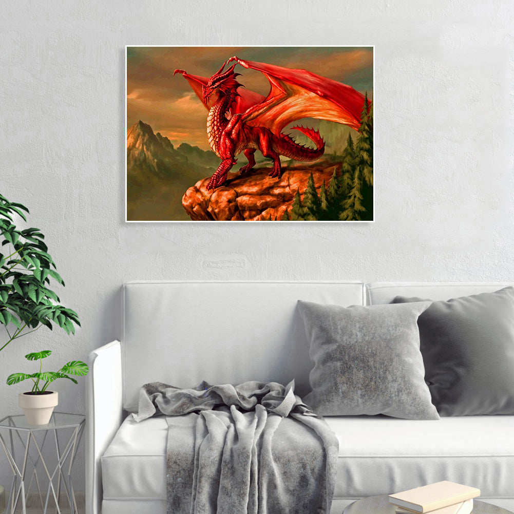 Noble Dragon - Full Round Drill Diamond Painting 40*30CM