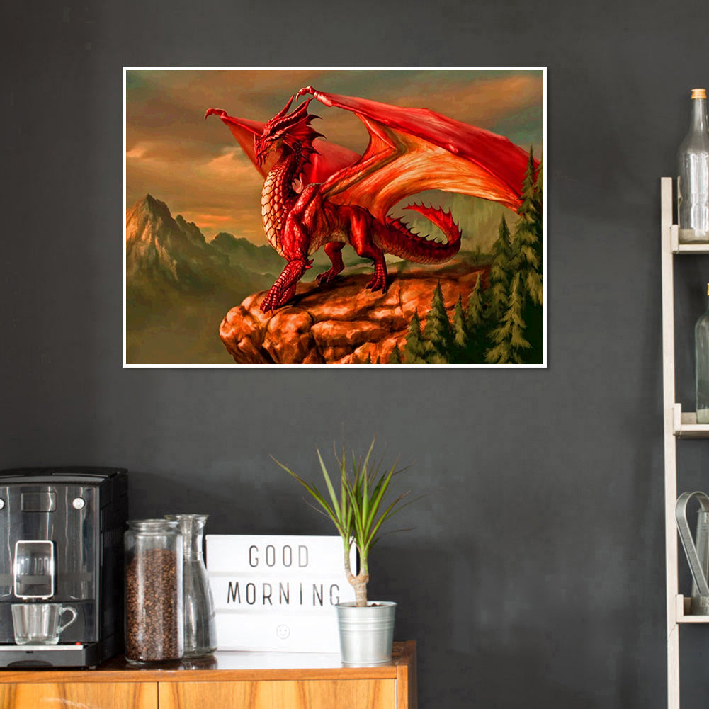 Noble Dragon - Full Round Drill Diamond Painting 40*30CM