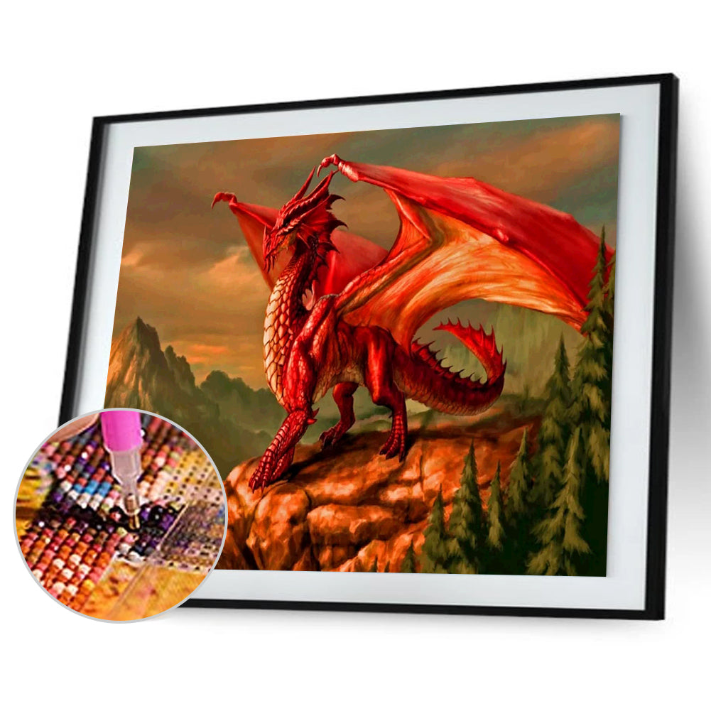 Noble Dragon - Full Round Drill Diamond Painting 40*30CM