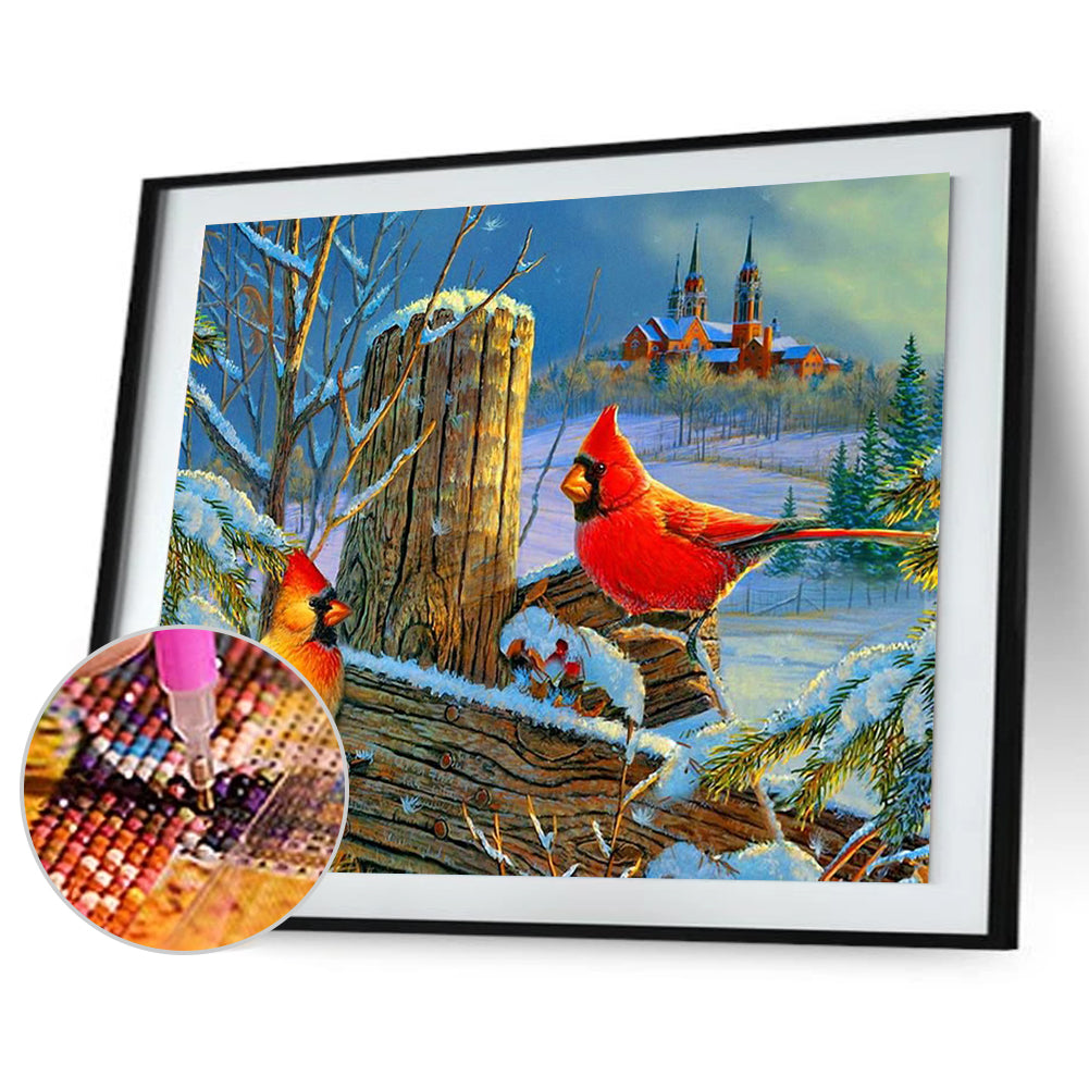 Bird - Full Round Drill Diamond Painting 40*30CM