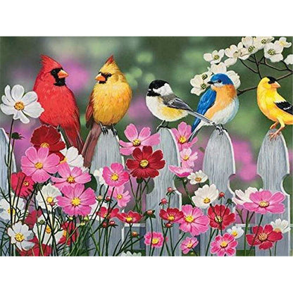 Bird - Full Round Drill Diamond Painting 40*30CM