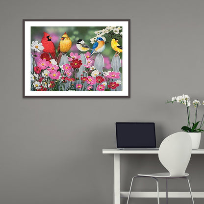 Bird - Full Round Drill Diamond Painting 40*30CM