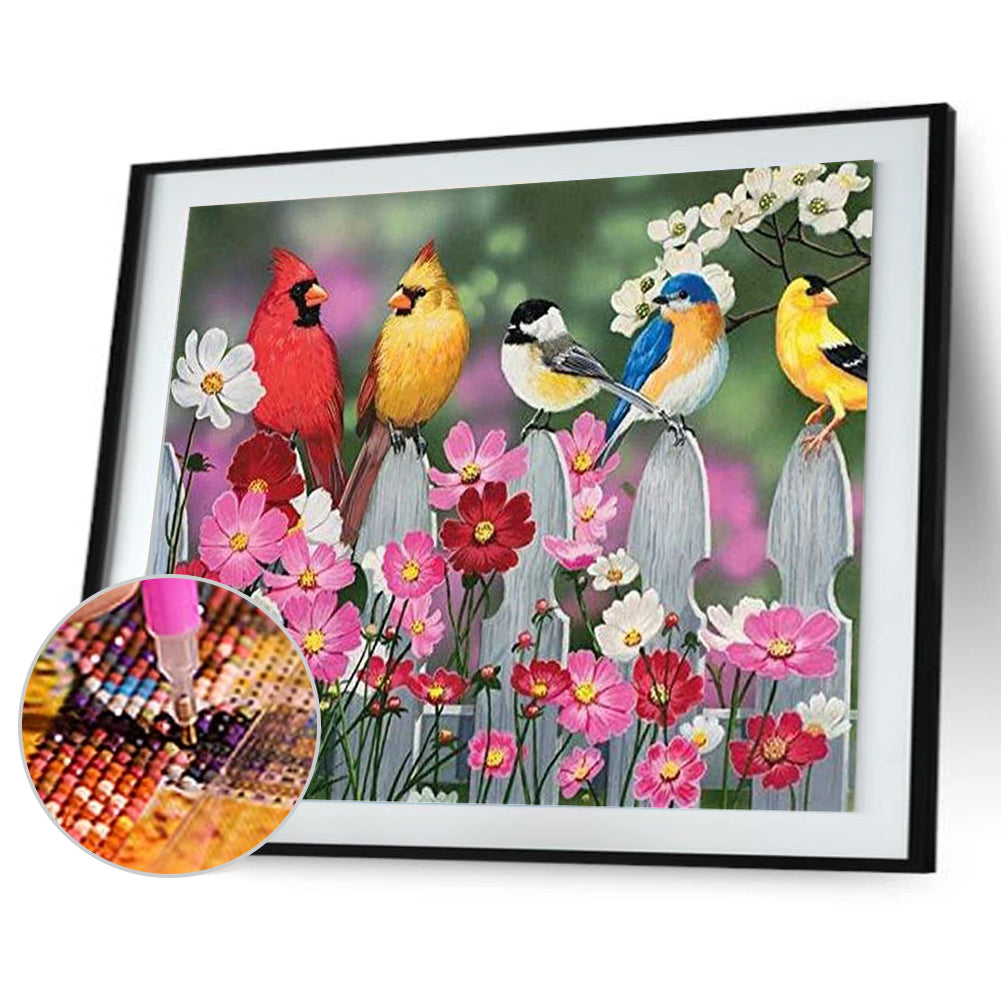 Bird - Full Round Drill Diamond Painting 40*30CM