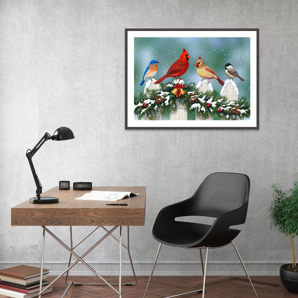 Bird - Full Round Drill Diamond Painting 40*30CM