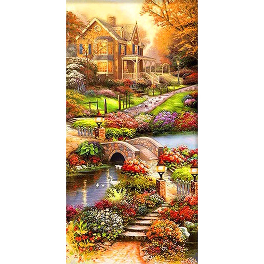 Idyllic - Full Round Drill Diamond Painting 85*45CM