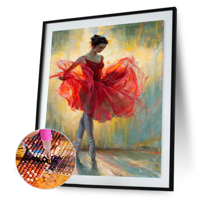 Girl - Full Round Drill Diamond Painting 30*40CM