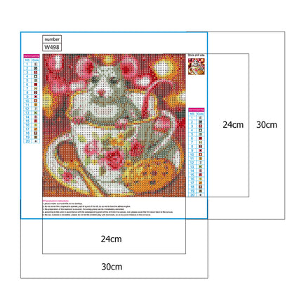 Mouse - Full Round Drill Diamond Painting 30*30CM