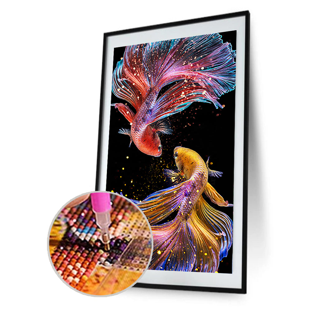 Fish - Full Round Drill Diamond Painting 45*85CM