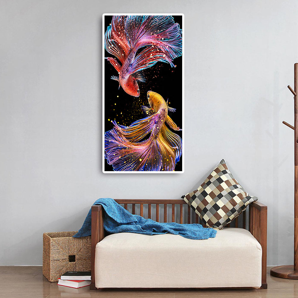 Fish - Full Round Drill Diamond Painting 45*85CM