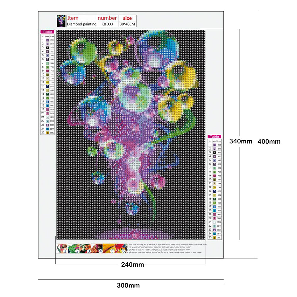 Bubble Circle - Full Round Drill Diamond Painting 30*40CM