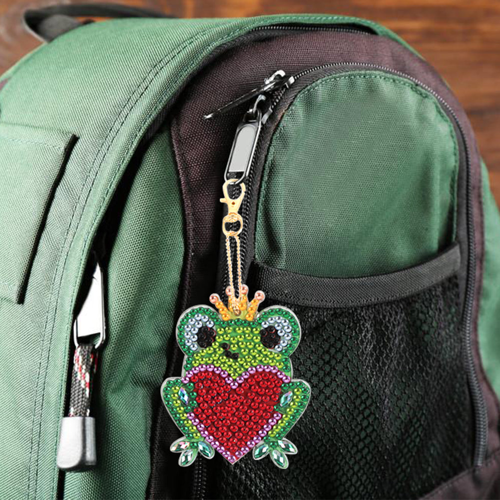 4pcs Small Animals Cross Stitch Key Chain Special Shaped Diamond Painting