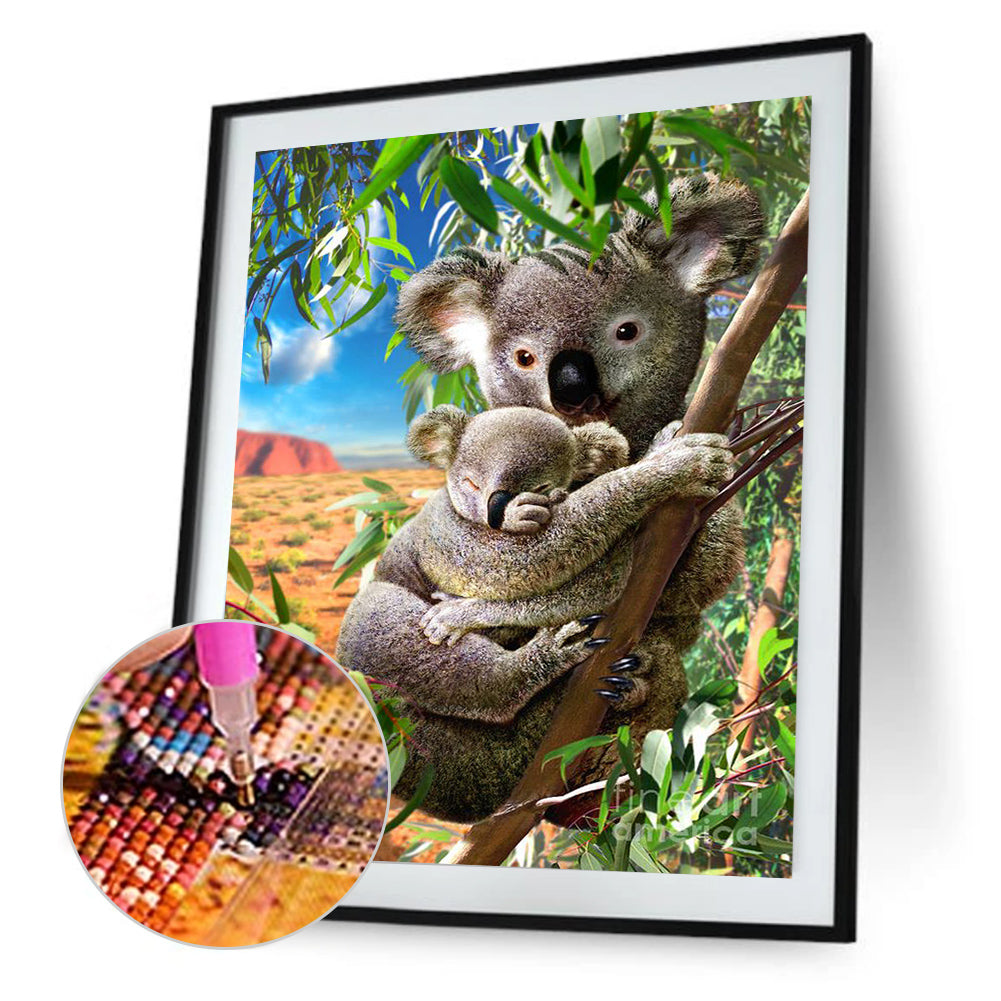 Koala - Full Round Drill Diamond Painting 30*40CM