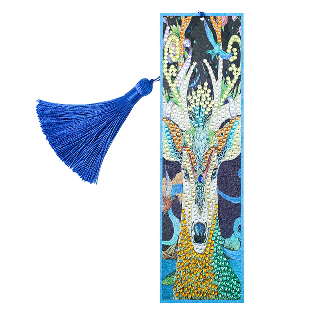 Special Shaped Diamond Painting Goat Embroidery Kit Bookmark DIY Crafts