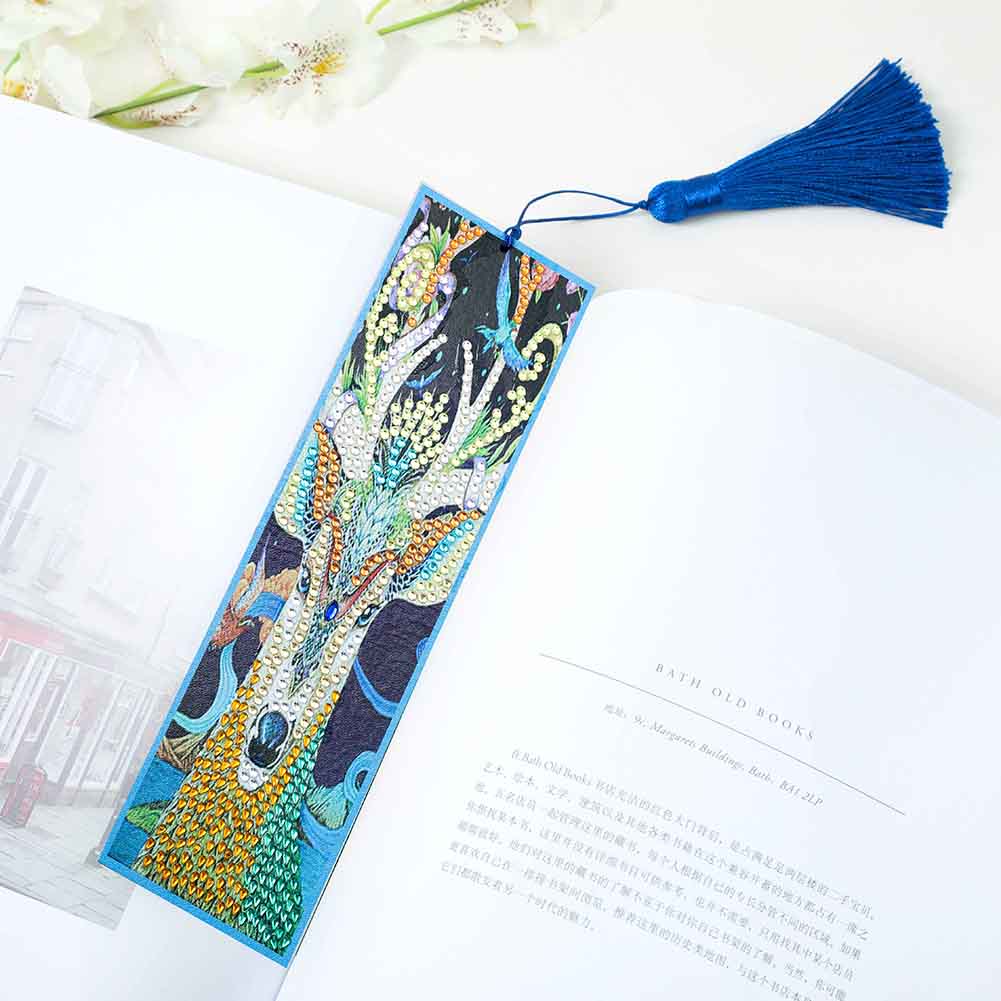 Special Shaped Diamond Painting Goat Embroidery Kit Bookmark DIY Crafts