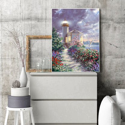 Lighthouse - Full Round Drill Diamond Painting 30*40CM