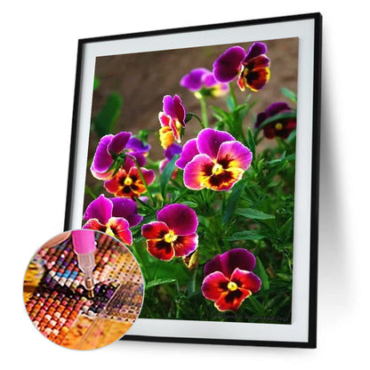 Blossom Flowers - Full Round Drill Diamond Painting 30*40CM