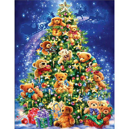 Christmas Tree - Full Round Drill Diamond Painting 40*50CM