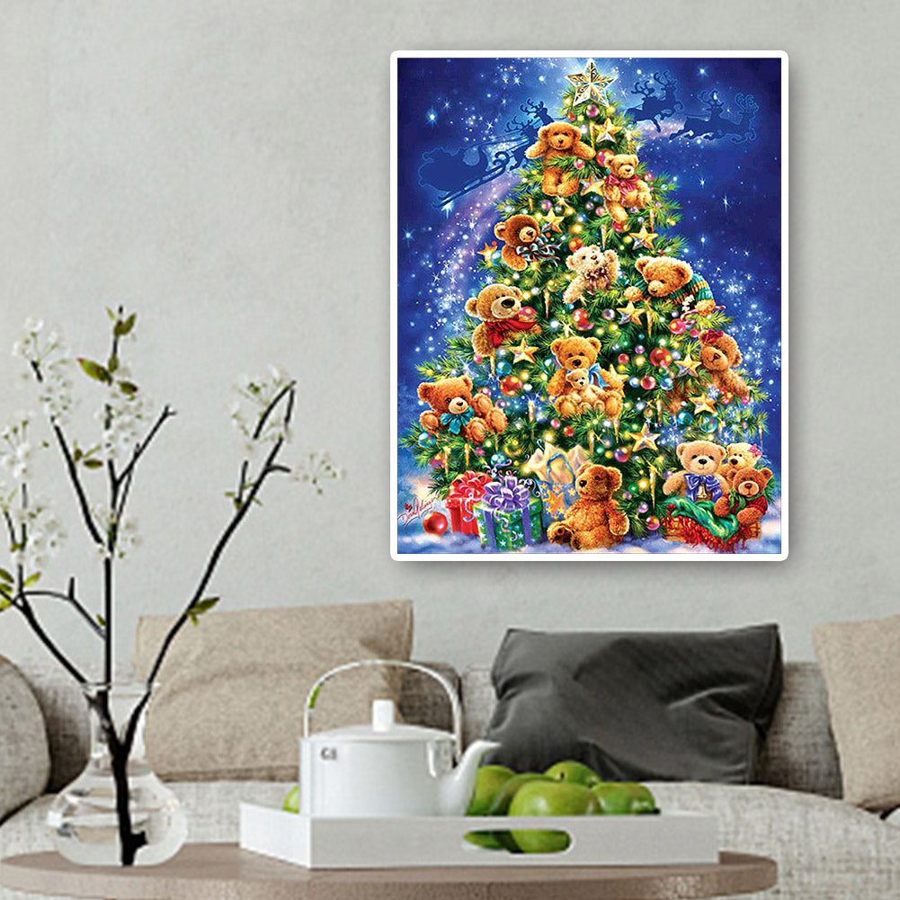 Christmas Tree - Full Round Drill Diamond Painting 40*50CM