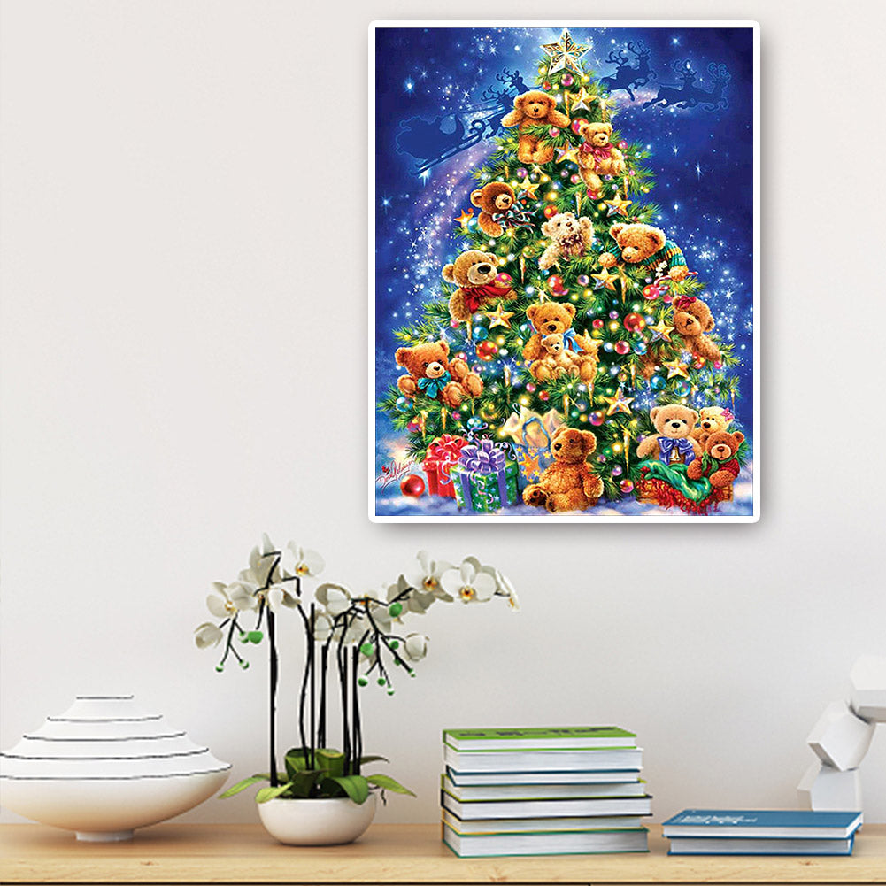 Christmas Tree - Full Round Drill Diamond Painting 40*50CM