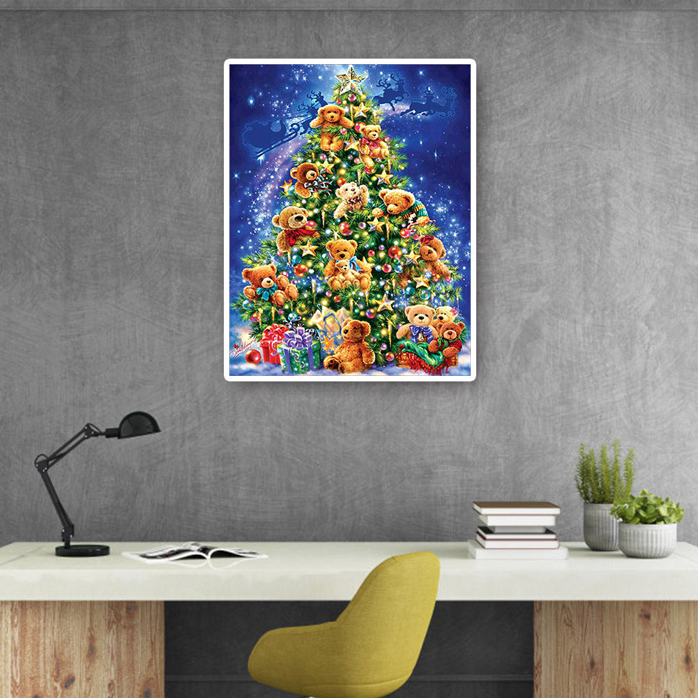 Christmas Tree - Full Round Drill Diamond Painting 40*50CM