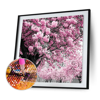 Cherry Tree - Full Round Drill Diamond Painting 30*30CM