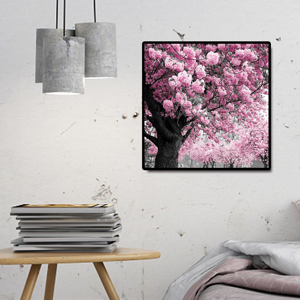 Cherry Tree - Full Round Drill Diamond Painting 30*30CM