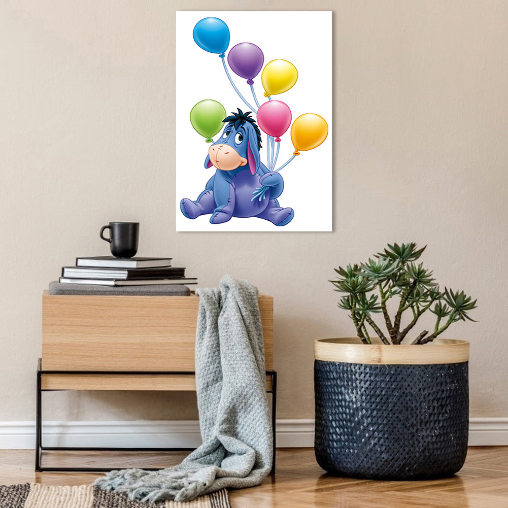 Balloon Donkey - Full Round Drill Diamond Painting 30*40CM