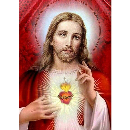 Jesus - Full Round Drill Diamond Painting 30*40CM