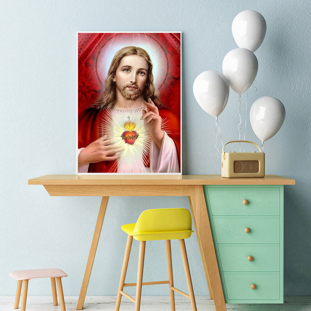 Jesus - Full Round Drill Diamond Painting 30*40CM