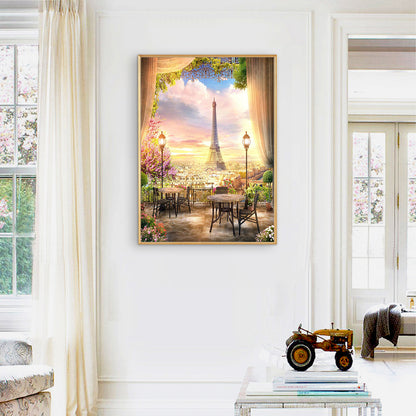 Courtyard Scenery - Full Square Drill Diamond Painting 40*50CM