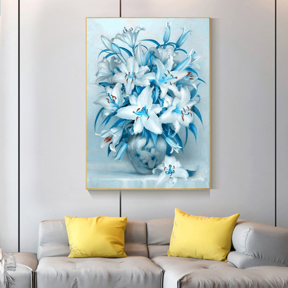 Elegant Flowers - Full Round Drill Diamond Painting 40*50CM