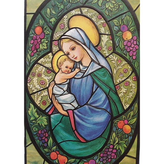 Mother Child - Full Round Drill Diamond Painting 30*40CM