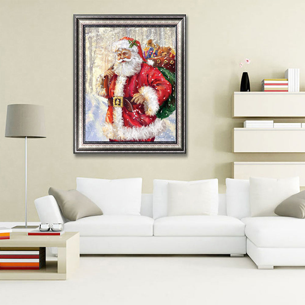 Santa Claus - Full Round Drill Diamond Painting 30*40CM