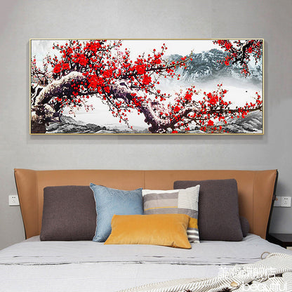 Plum Blossom - Full Round Drill Diamond Painting 100*50CM