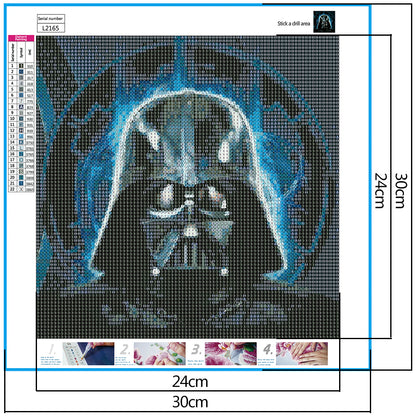 Black Warrior - Full Round Drill Diamond Painting 30*30CM