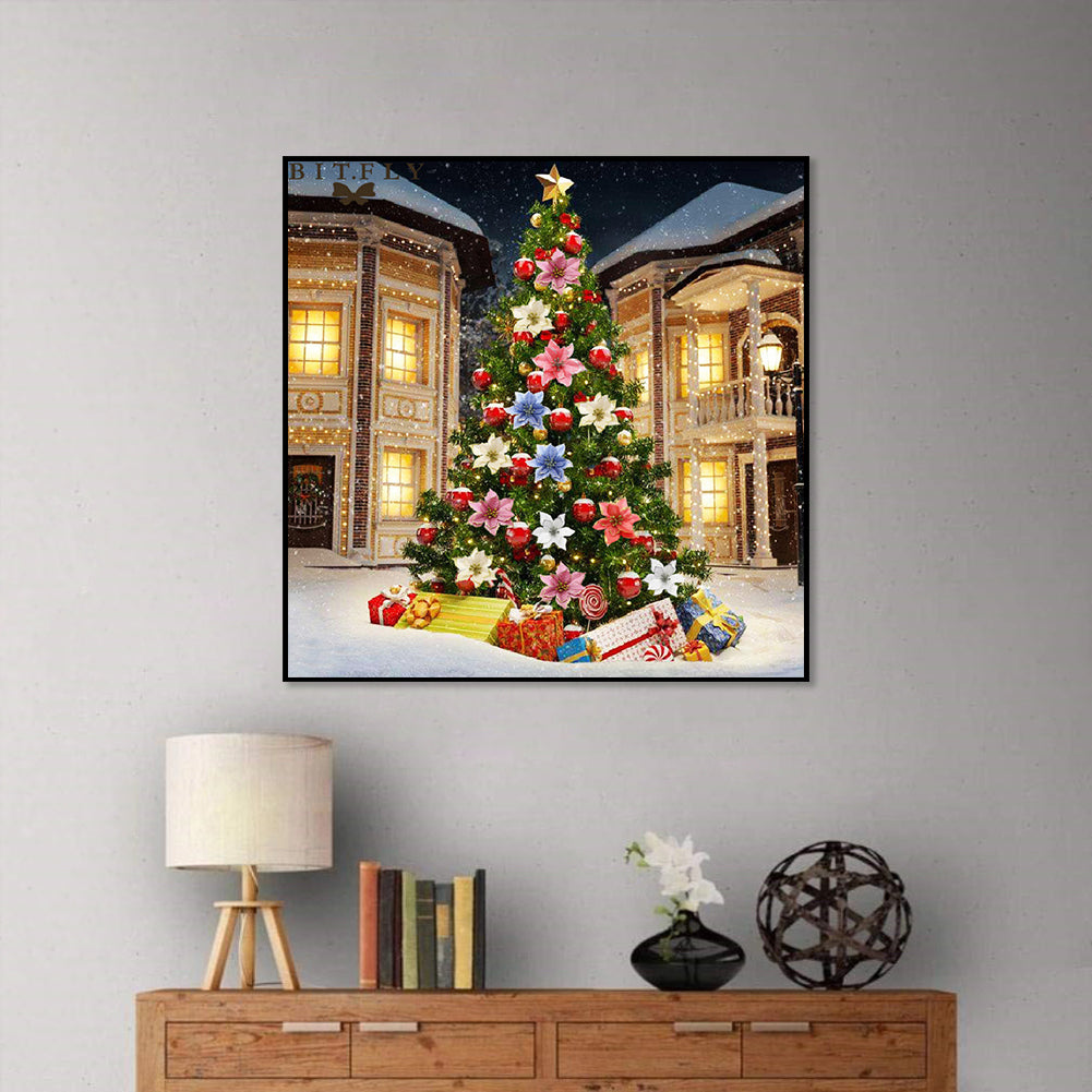 Christmas Tree - Full Round Drill Diamond Painting 30*30CM