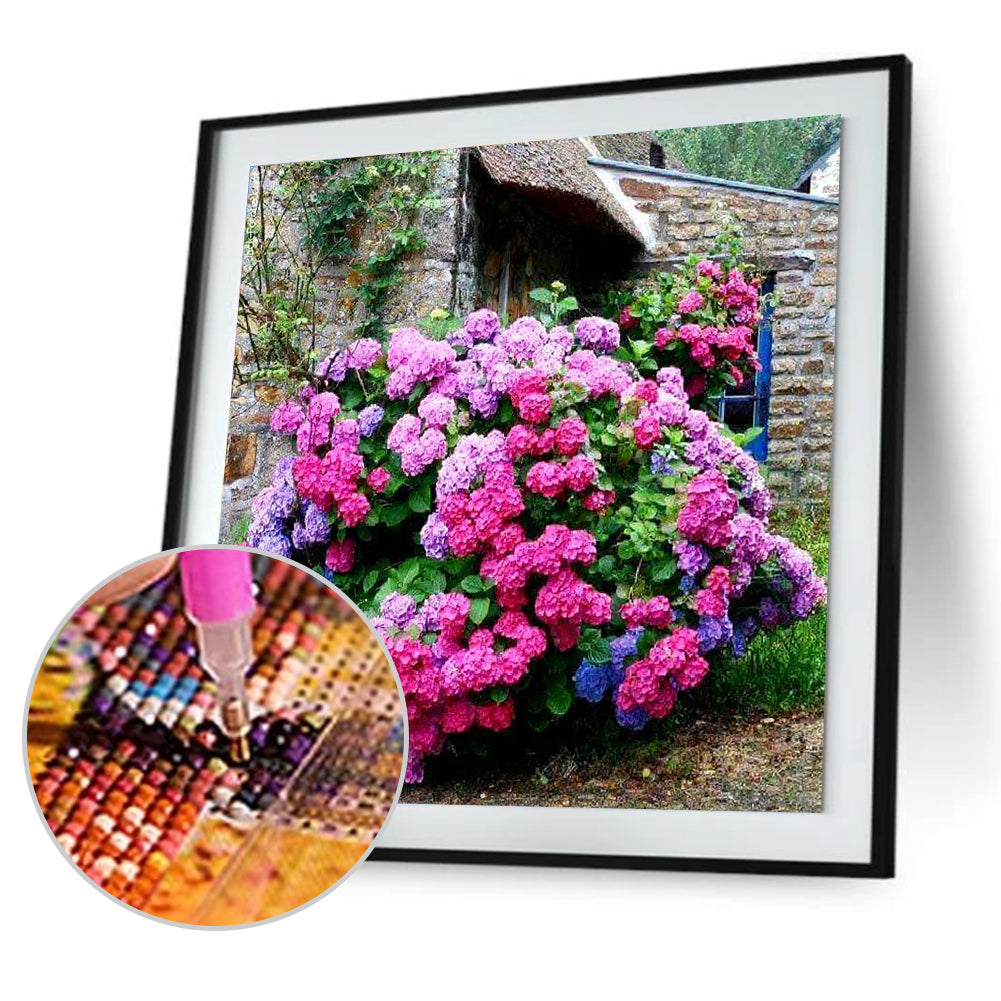 Flowers - Full Round Drill Diamond Painting 30*30CM