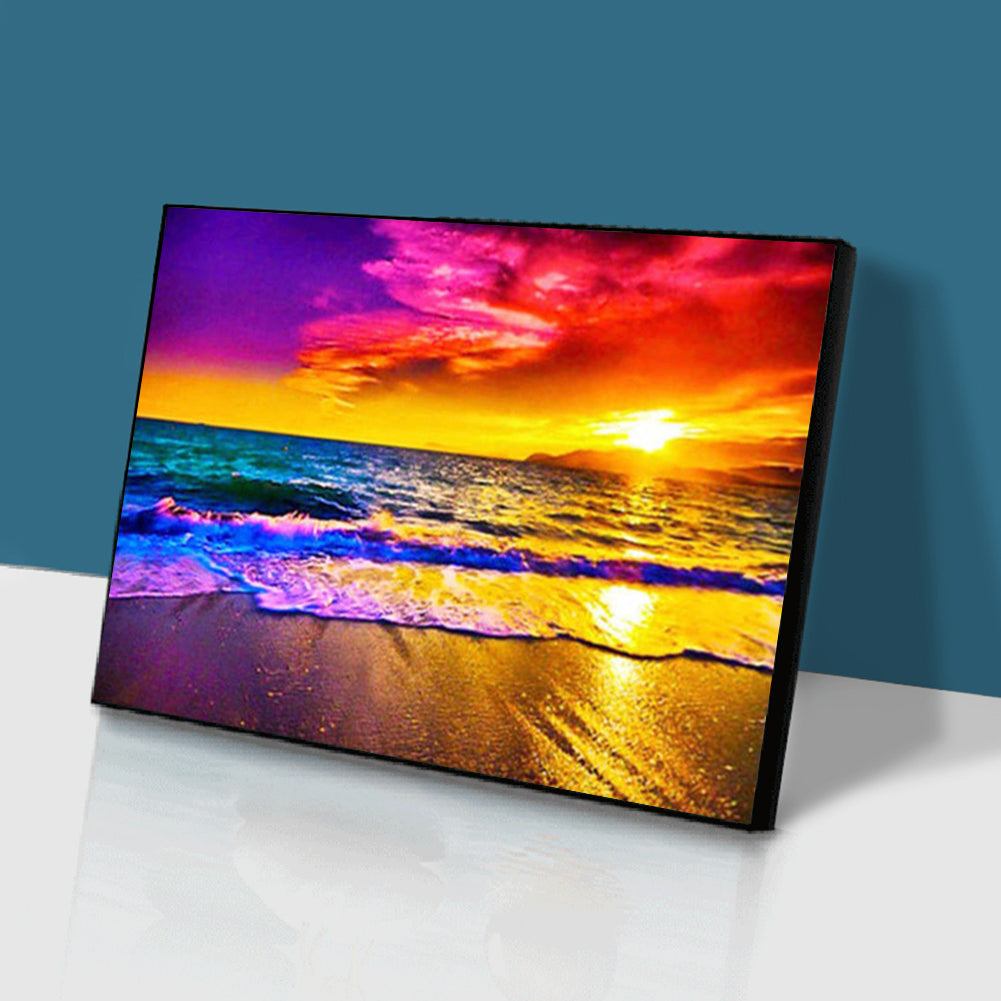 Beach - Full Square Drill Diamond Painting 50*40CM