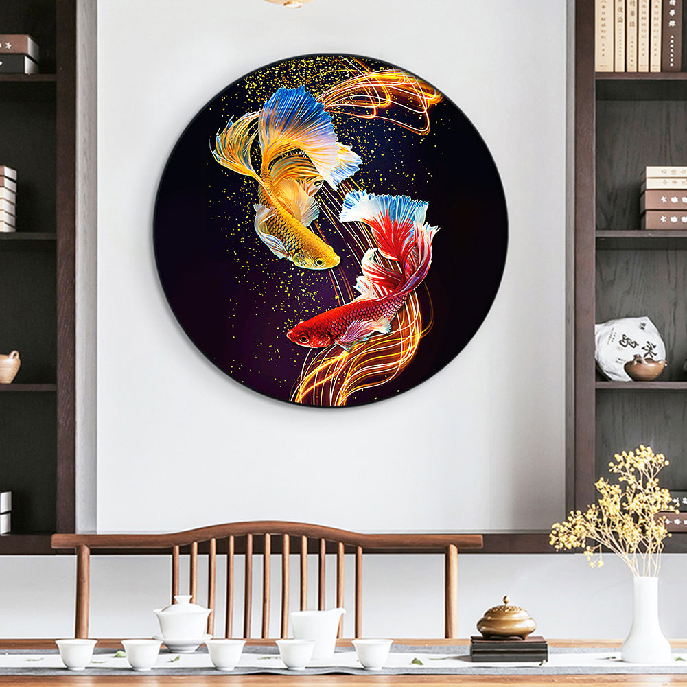 Fish - Full Round Drill Diamond Painting 40*40CM