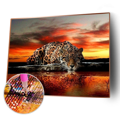 Tiger - Full Round Drill Diamond Painting 40*30CM