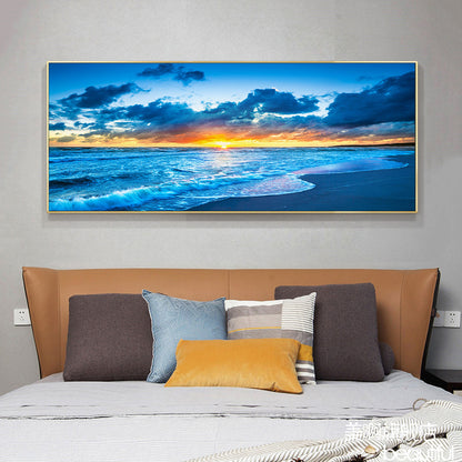 Sunrise Sea - Full Round Drill Diamond Painting 100*40CM