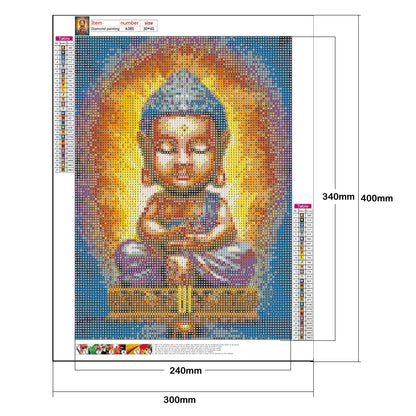 Buddha - Full Round Drill Diamond Painting 30*40CM