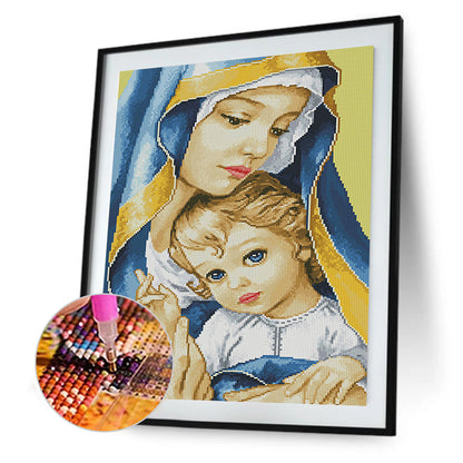 Mother Love - Full Round Drill Diamond Painting 30*40CM