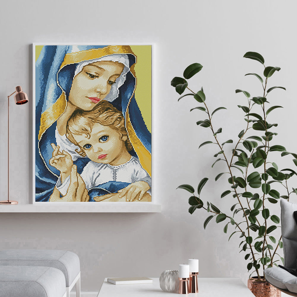 Mother Love - Full Round Drill Diamond Painting 30*40CM