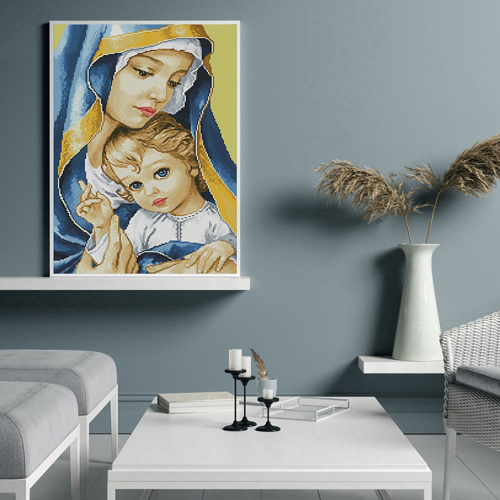 Mother Love - Full Round Drill Diamond Painting 30*40CM