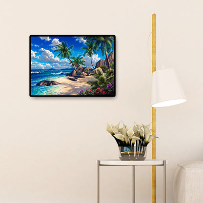 Seaside View - Full Round Drill Diamond Painting 40*30CM